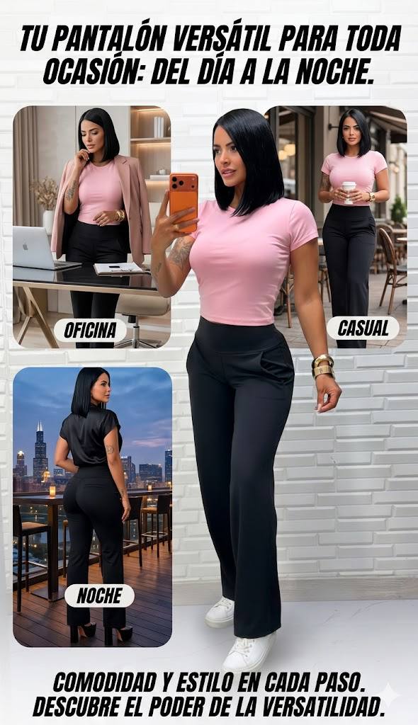 🔥 PANTALÓN NEW FRESH - VERSÁTIL, MOLDEA Y ESTILIZA TU FIGURA - ⭐⭐⭐⭐⭐