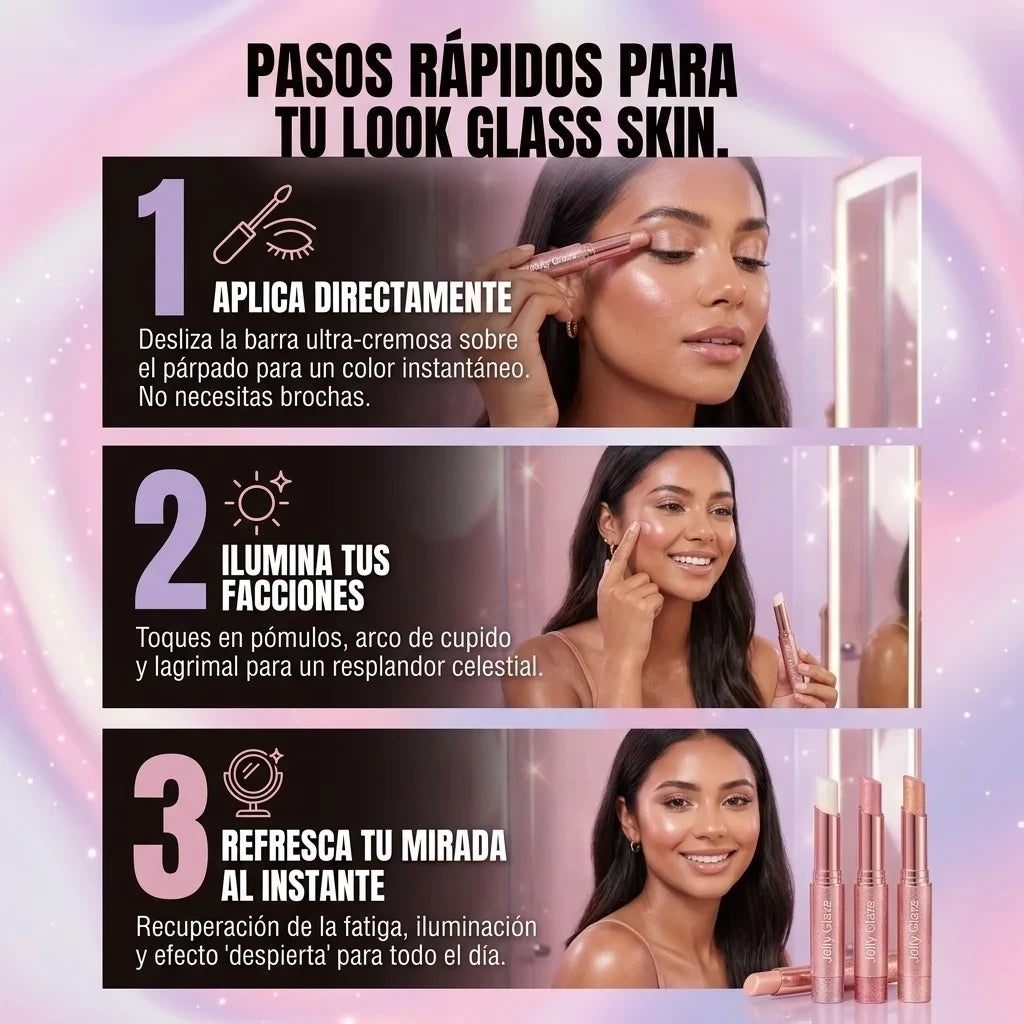 💎 JELLY GLAZE – SOMBRA EN BARRA EFECTO CRISTAL - ⭐⭐⭐⭐⭐
