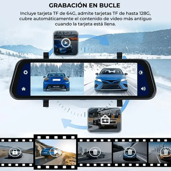 Espejo Retrovisor Doble cámara Full HD📹
