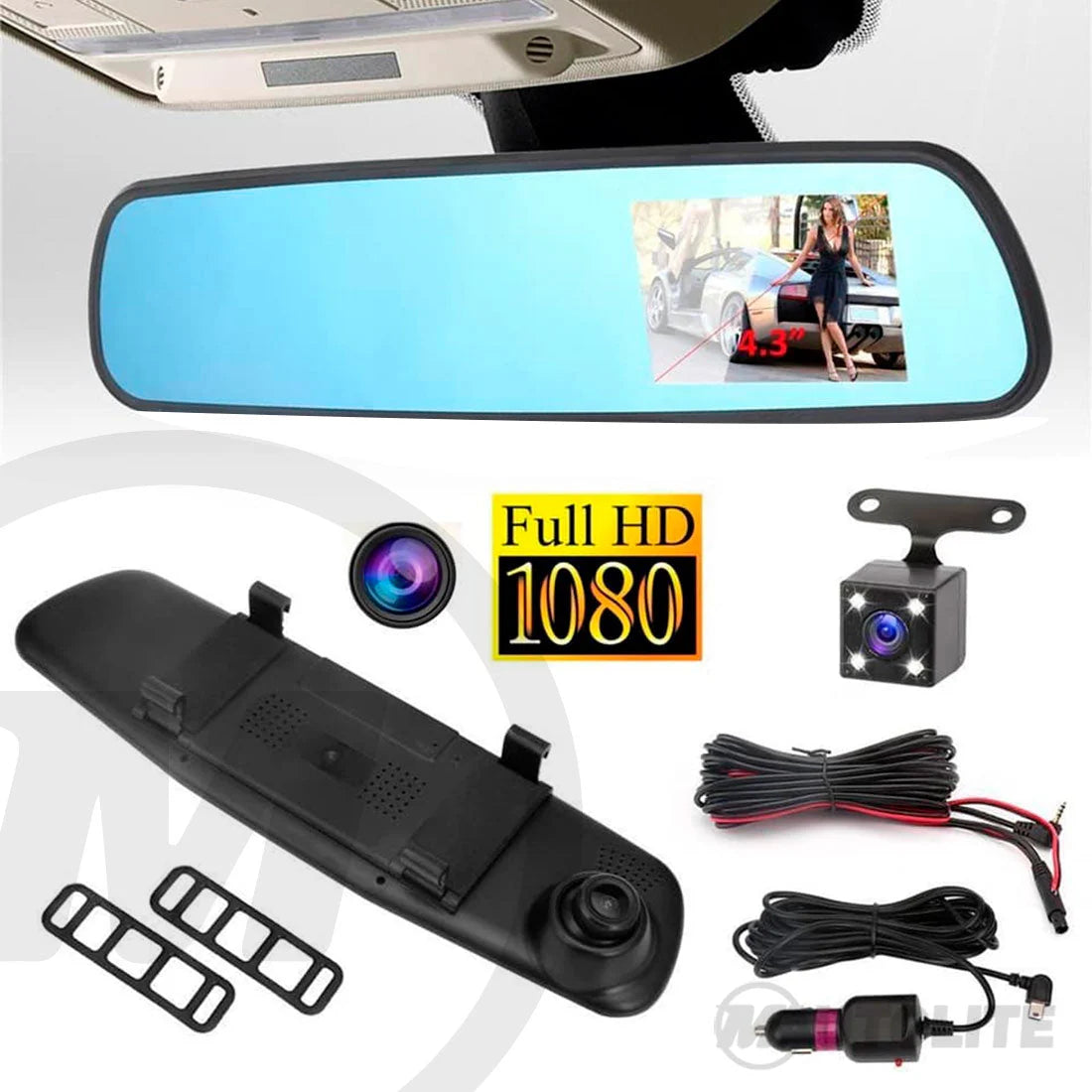 Espejo Retrovisor Doble cámara Full HD📹