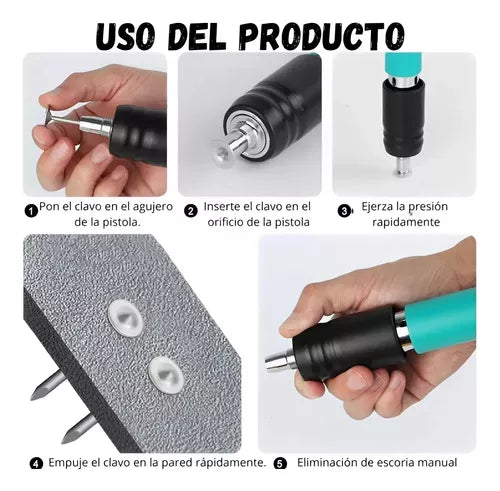 Herramienta de fijación con clavos🔩