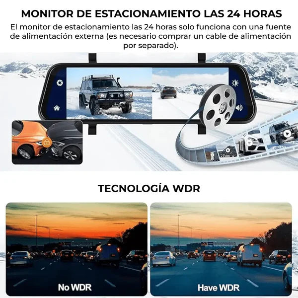 Espejo Retrovisor Doble cámara Full HD📹