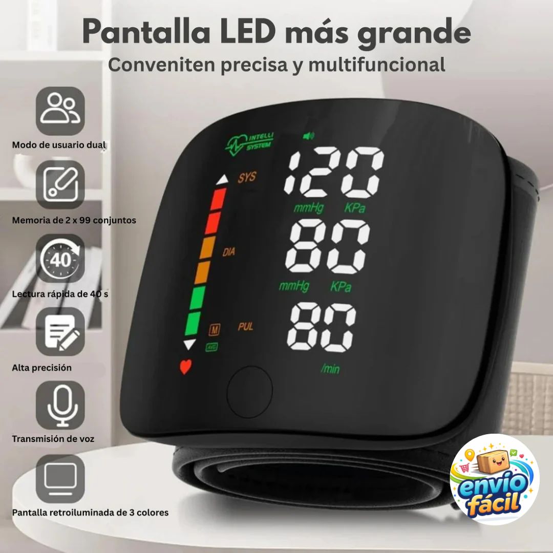 Tensiómetro Digital de Muñeca Portátil – Control Fácil y Rápido en Cualquier lugar ⭐⭐⭐⭐⭐
