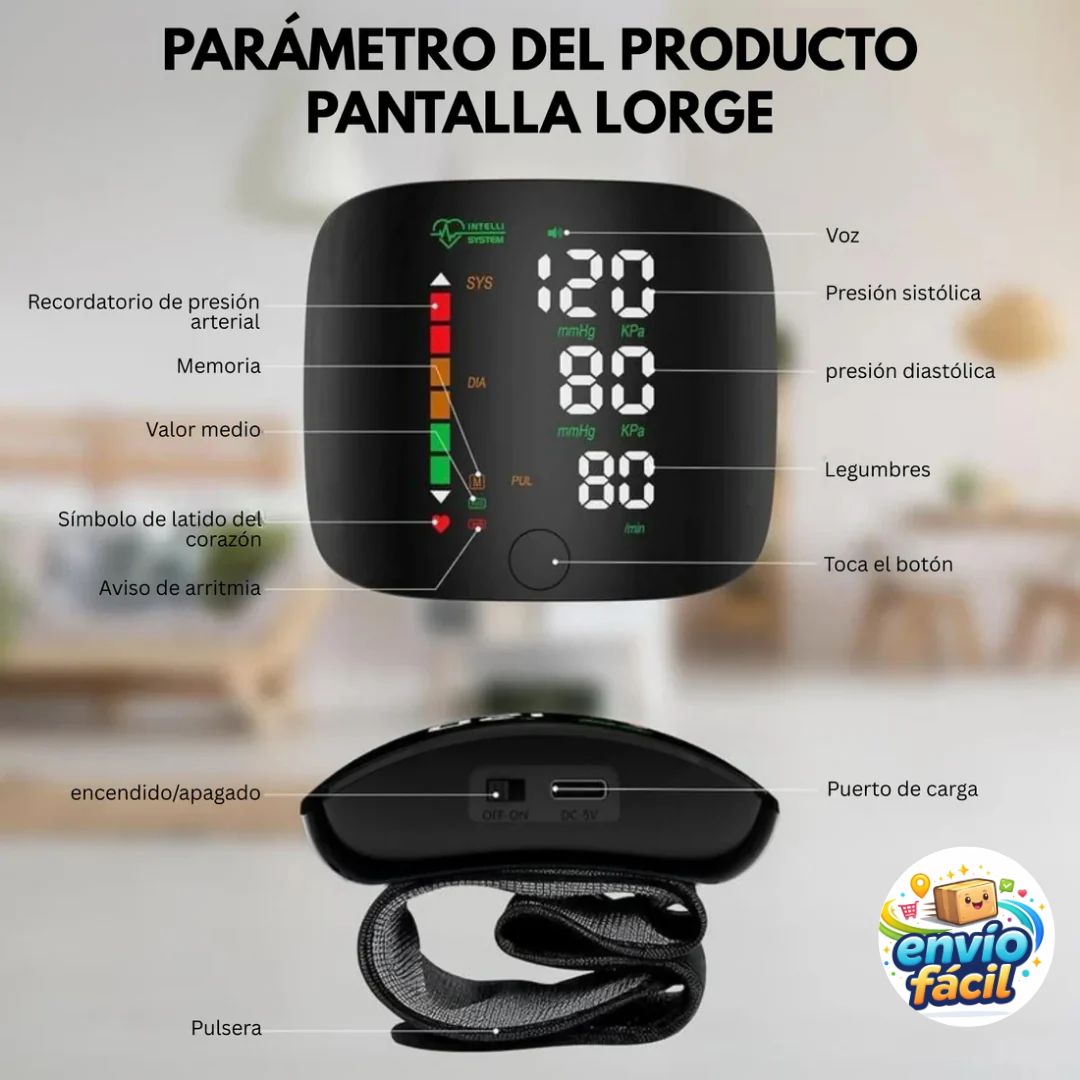 Tensiómetro Digital de Muñeca Portátil – Control Fácil y Rápido en Cualquier lugar ⭐⭐⭐⭐⭐