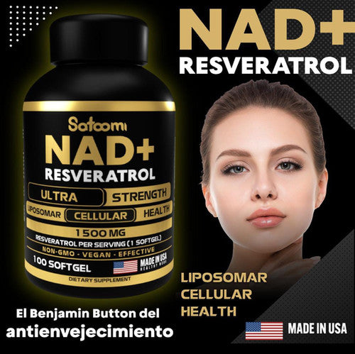 SUPER COMBO ANTIEDAD: NAD+RESVERATROL-ASHWAGANDHA⭐⭐⭐⭐⭐