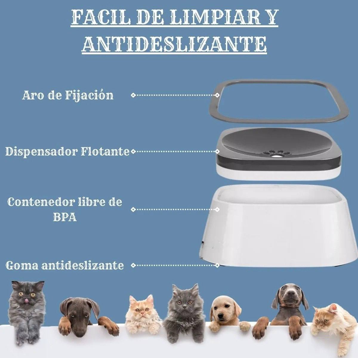 🐶 BEBEDERO ANTIDERRAME INTELIGENTE - TU CASA MAS LIMPIA⭐⭐⭐⭐⭐