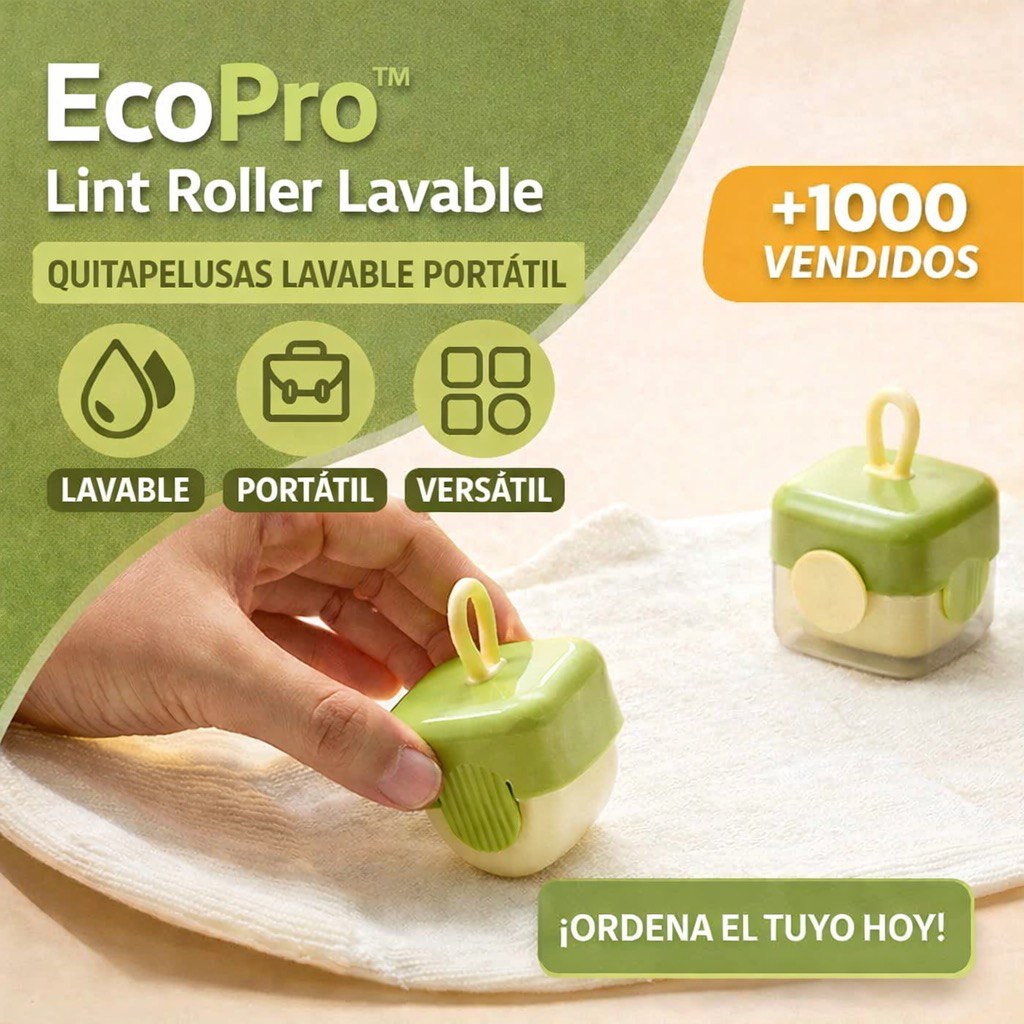 🧼✨ RODILLO QUITA PELUSA LAVABLE Y REUTILIZABLE - ⭐⭐⭐⭐⭐
