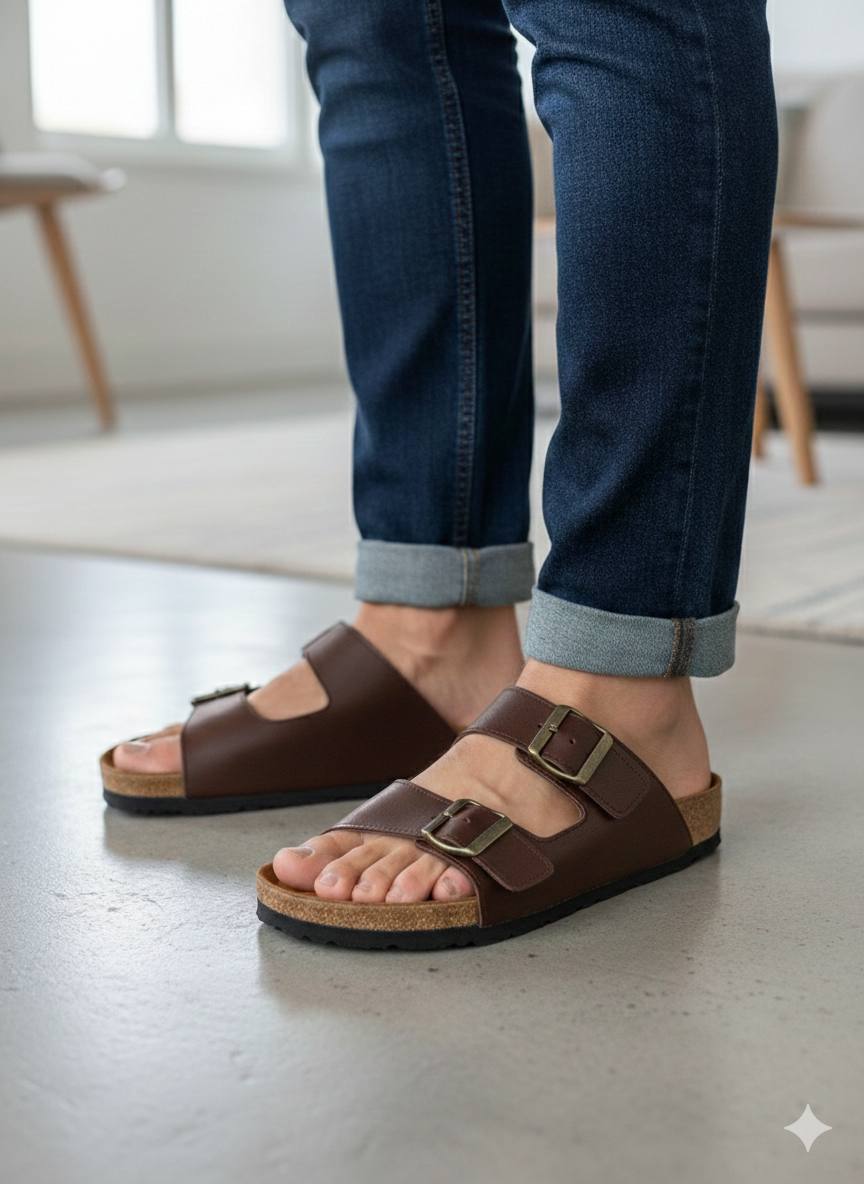 SANDALIA CUERO PREMIUM HOMBRE ⭐⭐⭐⭐⭐