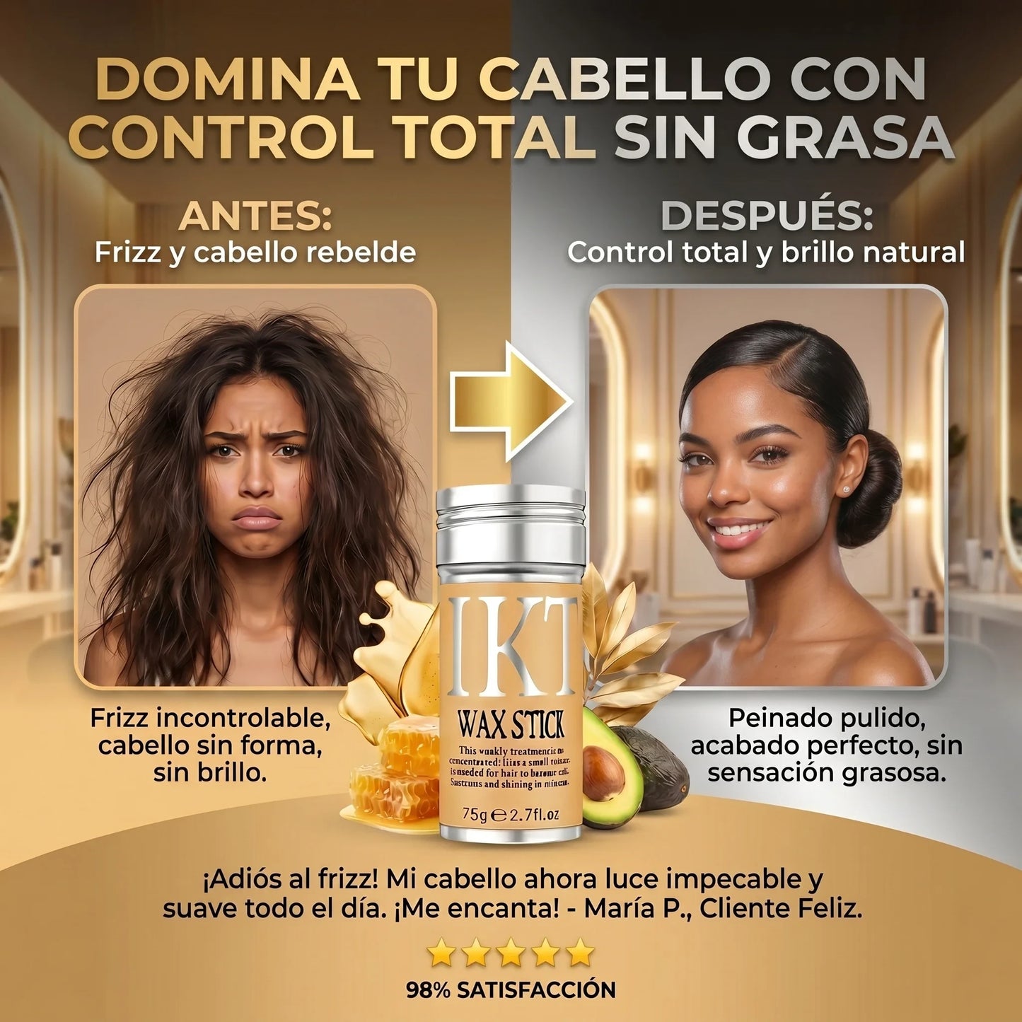 💫 CONTROLA TU CABELLO EN SEGUNDOS… SIN GRASA, SIN FRIZZ Y SIN ESFUERZO ⭐⭐⭐⭐⭐