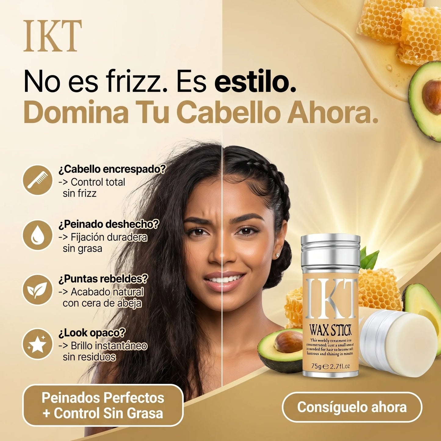 💫 CONTROLA TU CABELLO EN SEGUNDOS… SIN GRASA, SIN FRIZZ Y SIN ESFUERZO ⭐⭐⭐⭐⭐