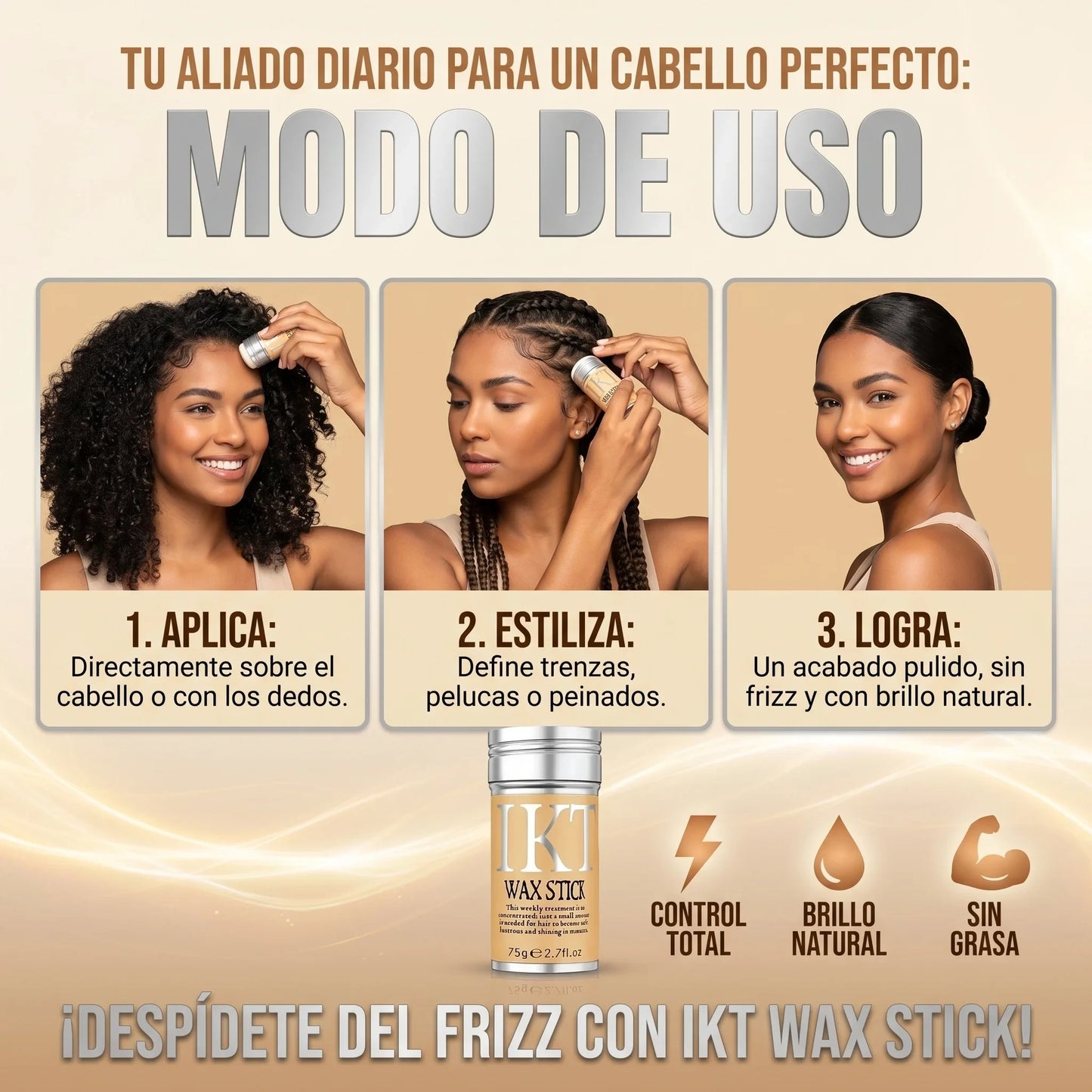 💫 CONTROLA TU CABELLO EN SEGUNDOS… SIN GRASA, SIN FRIZZ Y SIN ESFUERZO ⭐⭐⭐⭐⭐