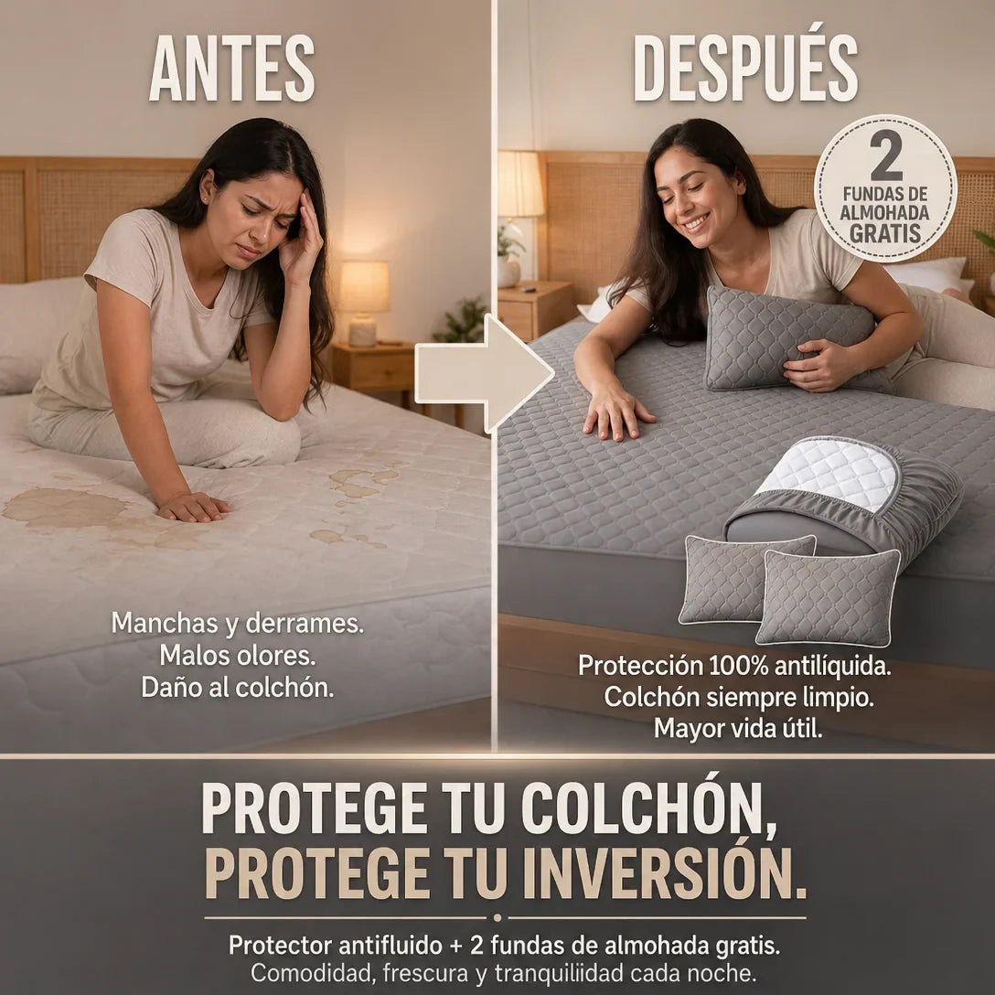 🛏️ PROTECTOR DE COLCHÓN 100% IMPERMEABLE – PROTECCIÓN TOTAL SIN FILTRACIONES - ⭐⭐⭐⭐⭐