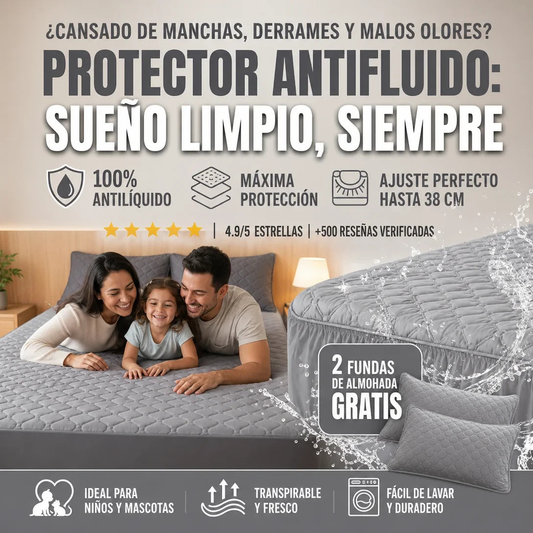 🛏️ PROTECTOR DE COLCHÓN 100% IMPERMEABLE – PROTECCIÓN TOTAL SIN FILTRACIONES - ⭐⭐⭐⭐⭐